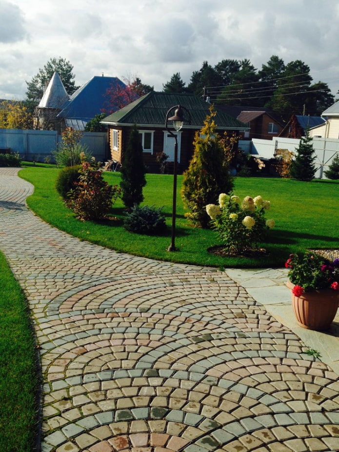 Paving stone path Paving stone path