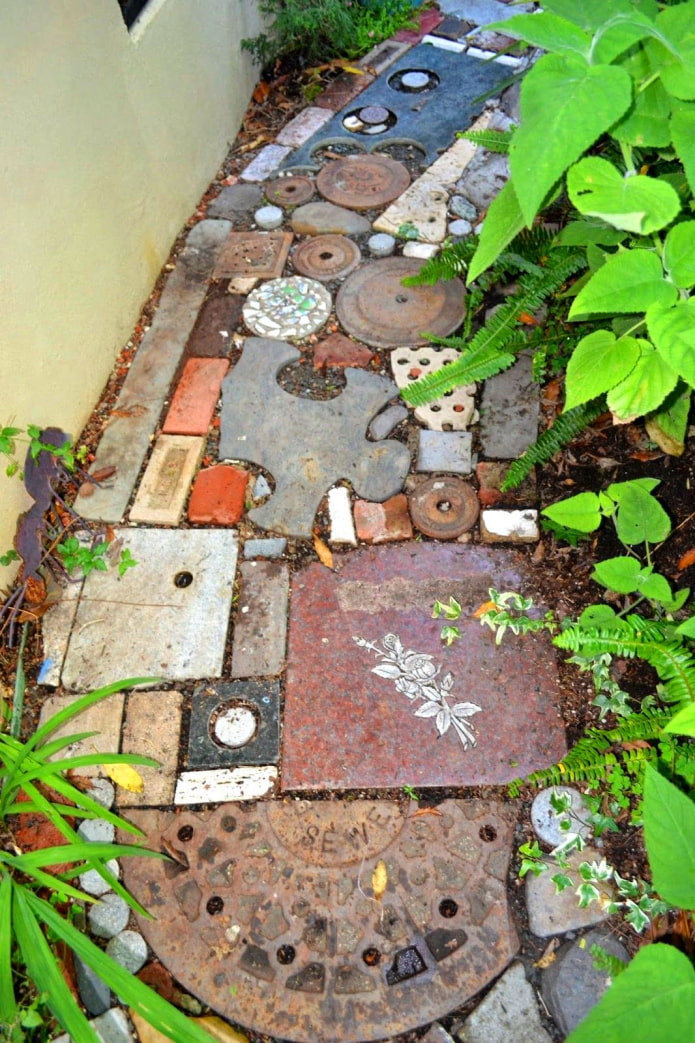 A path from scrap materials A path from scrap materials