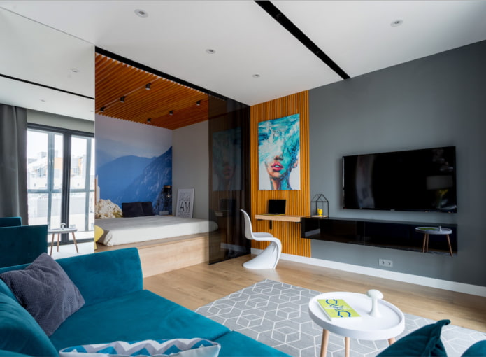 Finishing in a studio apartment Finishing in a studio apartment