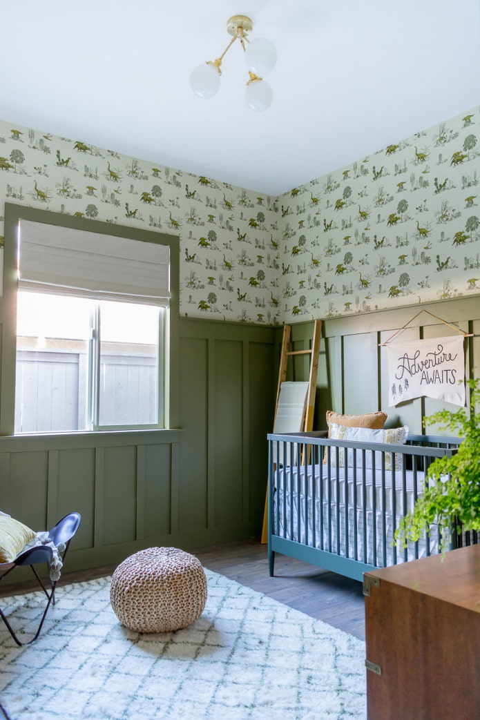 nursery in olive color nursery in olive color