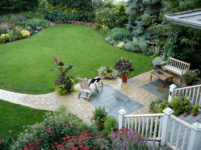 lawn on the site lawn on the site