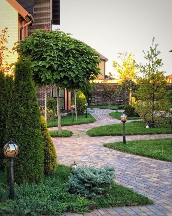 paths with lawns in the country paths with lawns in the country