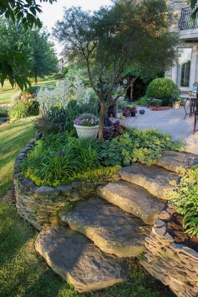 landscape design at an angle
