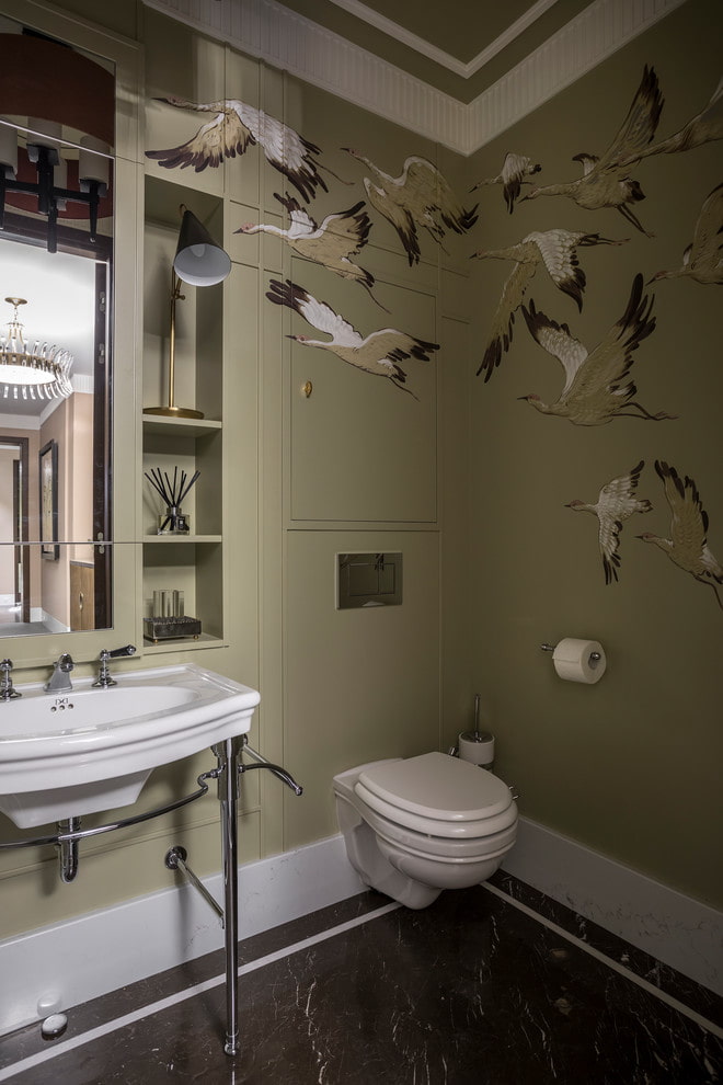 Painting in the toilet