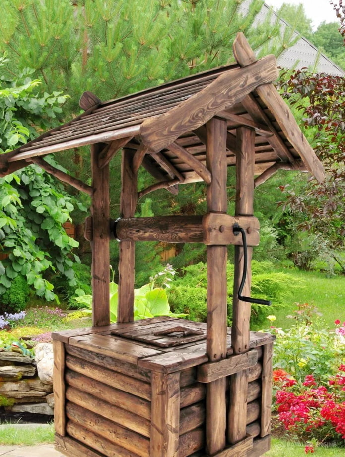 beautiful wooden well