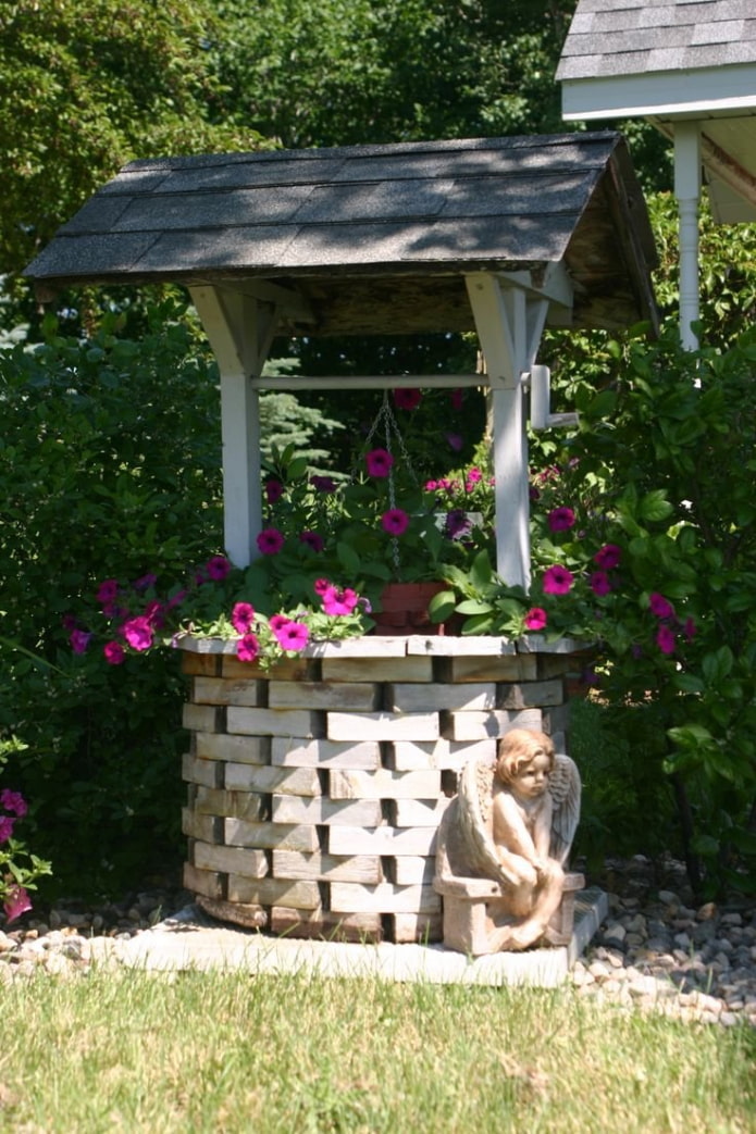 decorative brick well
