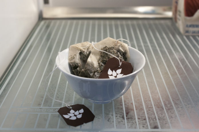 Tea bags in the refrigerator Tea bags in the refrigerator