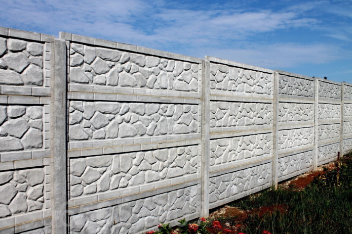 blank concrete fence