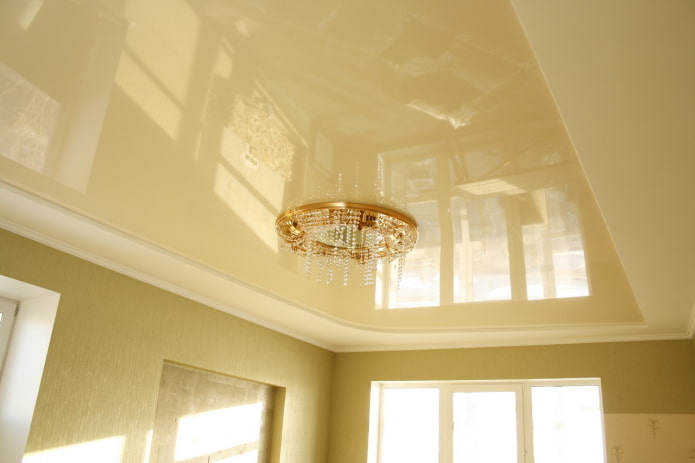 how to remove stains on a glossy ceiling