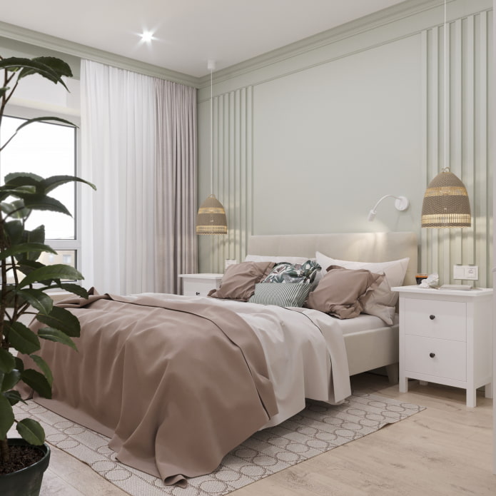 Sleeping area, bed Sleeping area, bed