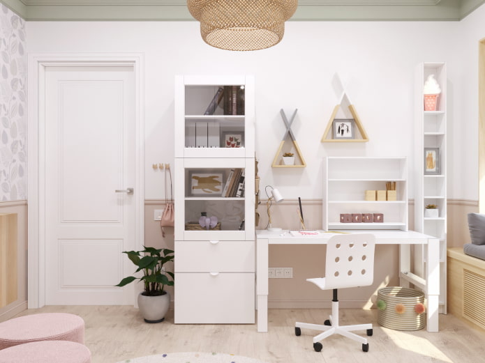 Study table and wardrobe Study table and wardrobe