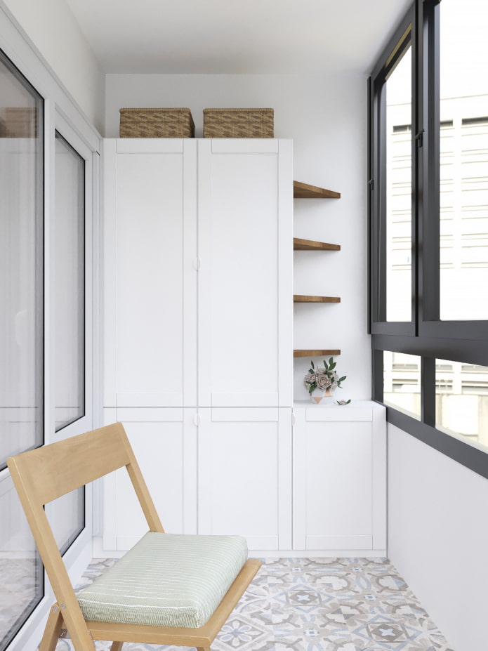 Wardrobe on the balcony Wardrobe on the balcony