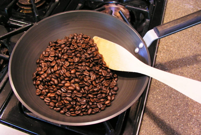 Coffee in a pan Coffee in a pan