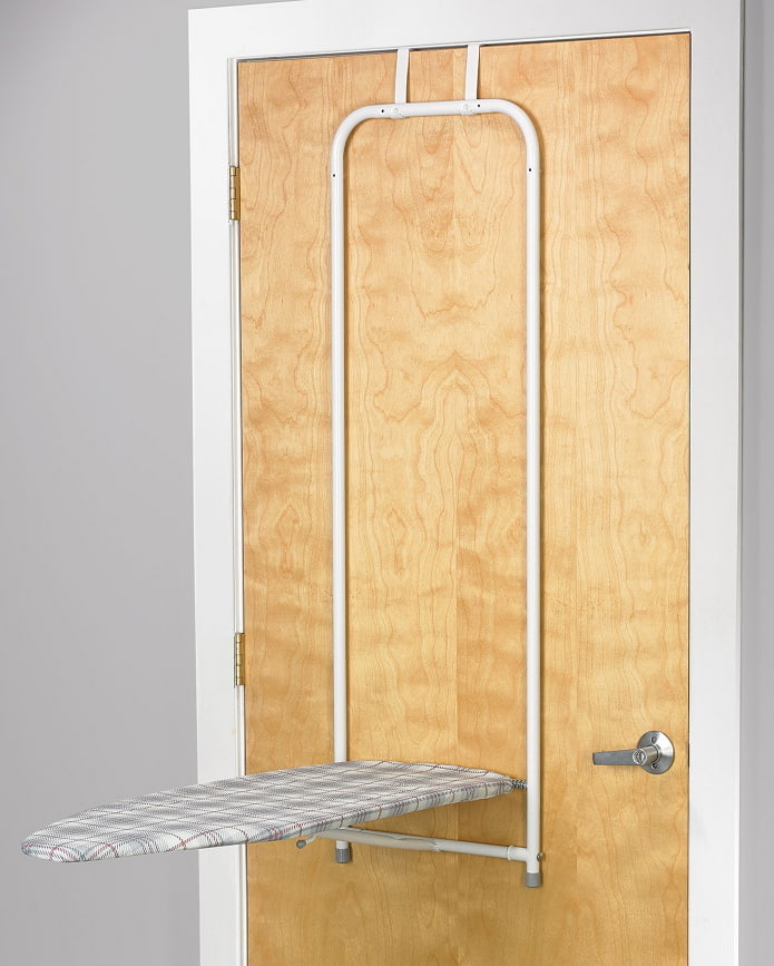 Ironing board on the door