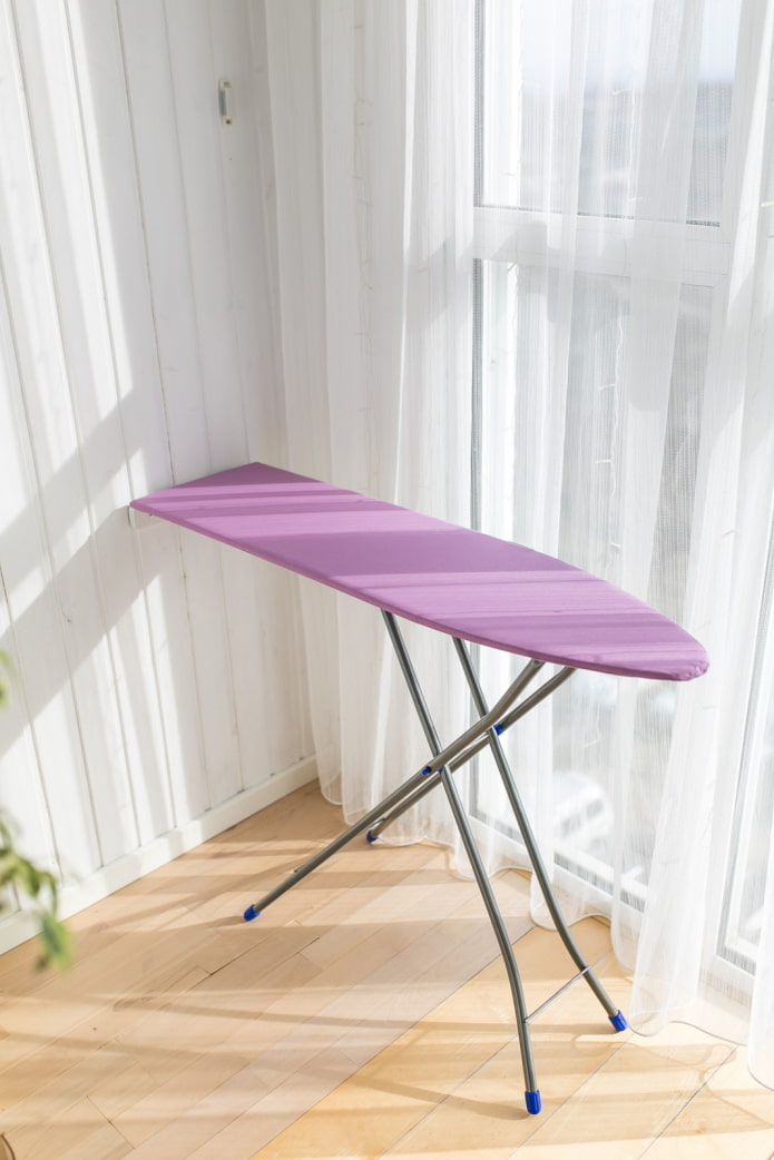 Ironing board on the loggia