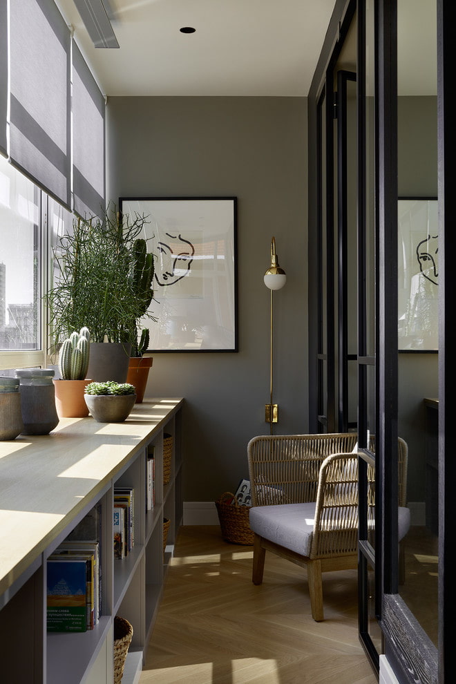 Library on the balcony