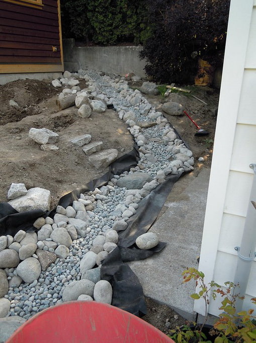 dry stream in stages