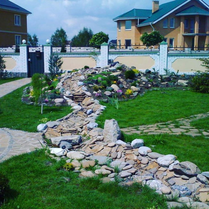 stone stream on site