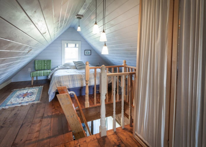 bedroom in the attic