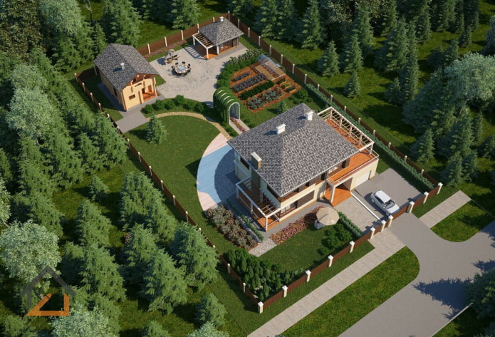 elongated garden layout