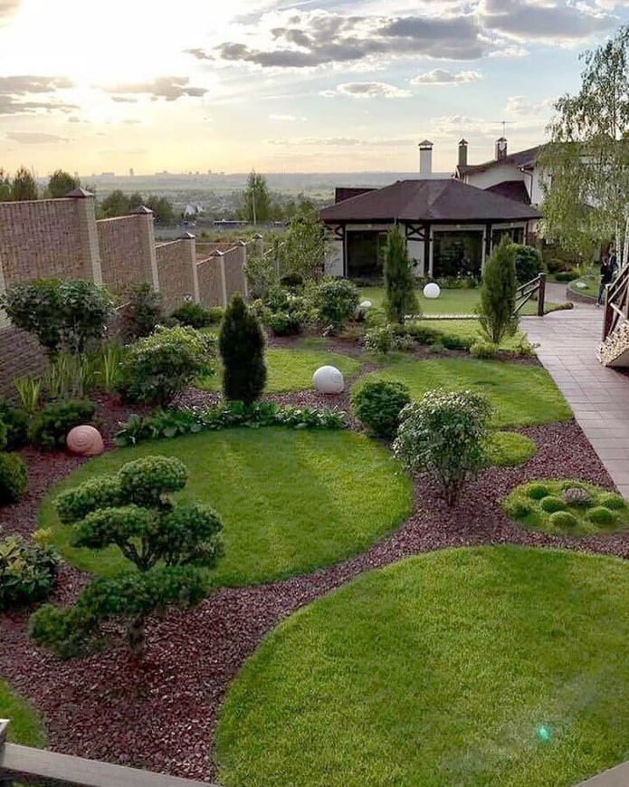 lawn at the summer cottage