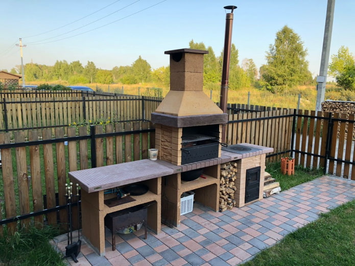 small complex with a stove small complex with a stove