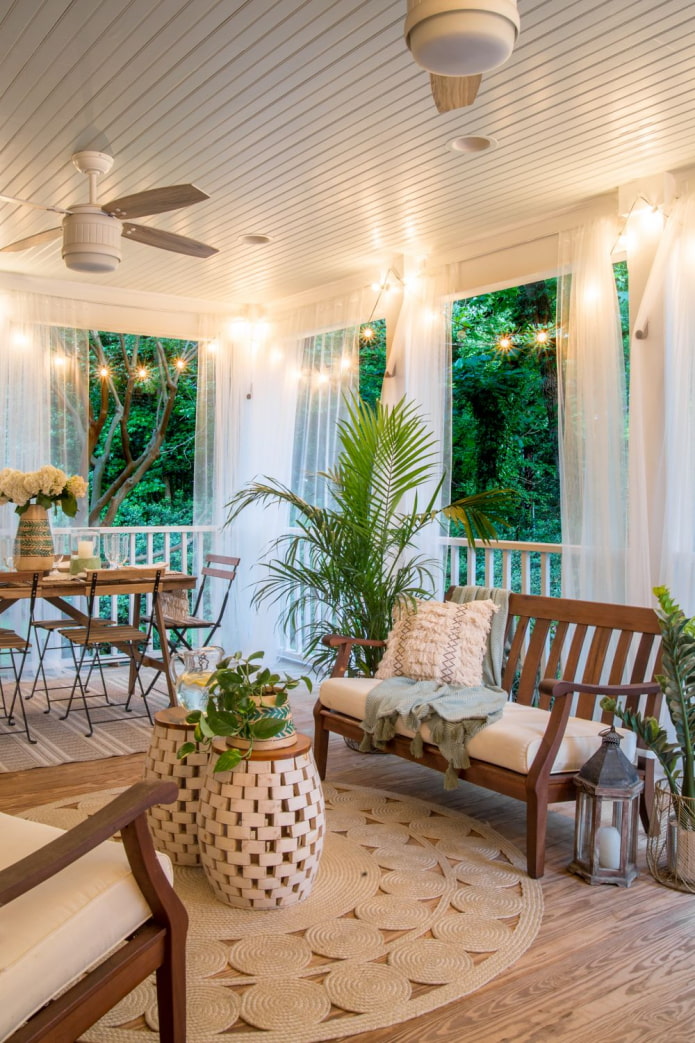 cozy veranda near the house cozy veranda near the house