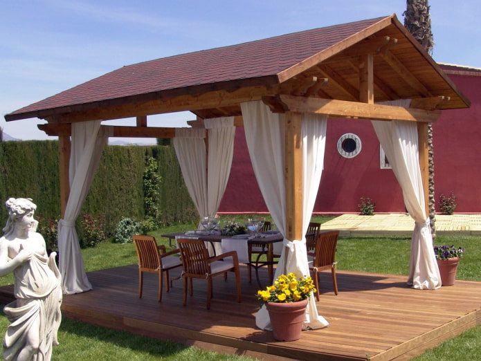 open gazebo in the country