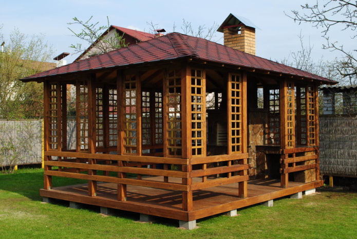 gazebo in oriental style
