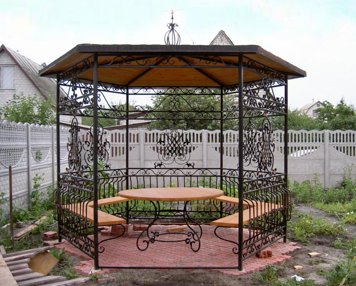 wrought iron gazebo
