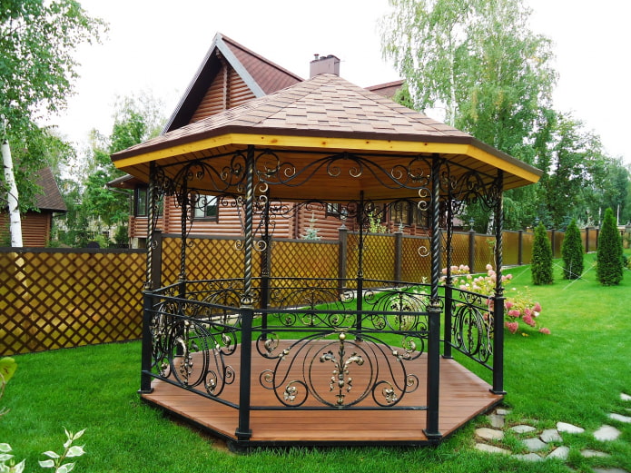 beautiful wrought-iron gazebo