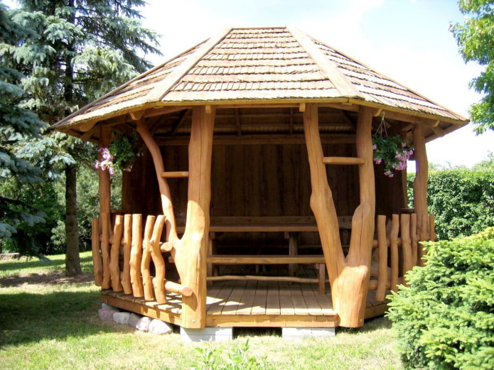 gazebo made of wood