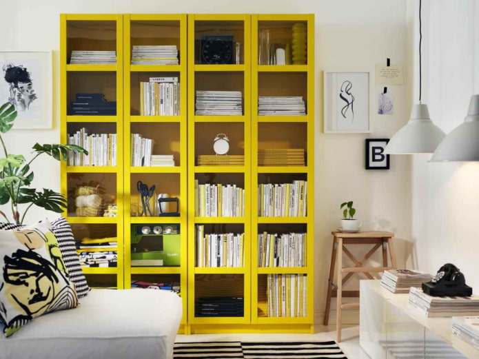 yellow bookcase yellow bookcase