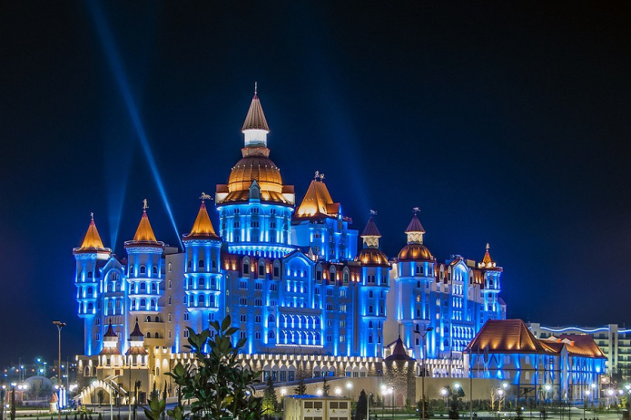 hotel with backlight