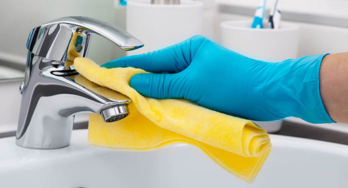 wipe the faucet wipe the faucet