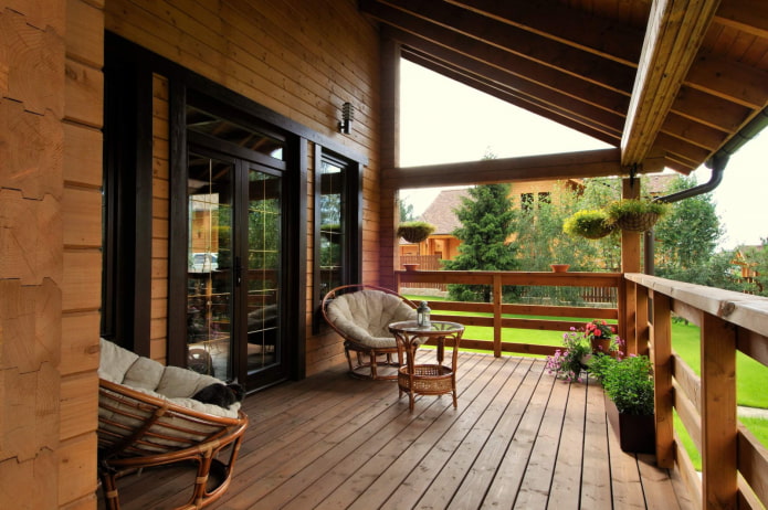 veranda near the house veranda near the house