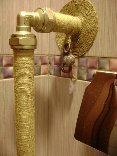 hide pipes behind decor