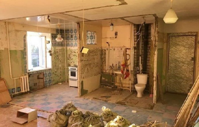 demolished all the walls demolished all the walls