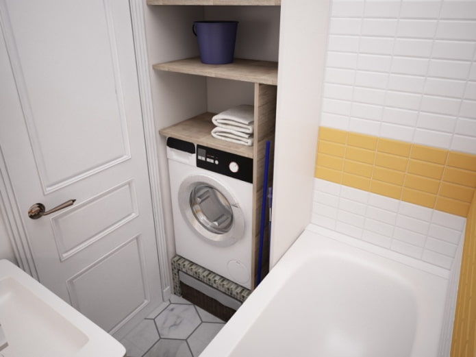 washing machine on the podium