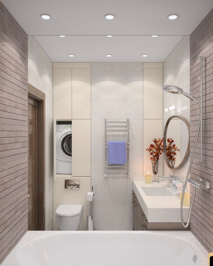 the machine is installed above the toilet