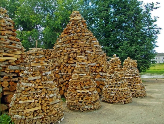 Stacks of firewood Stacks of firewood