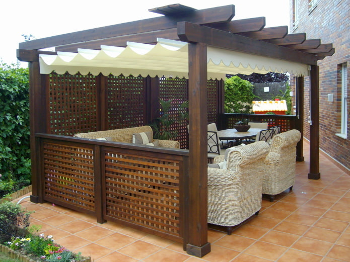 Straight grate for gazebo