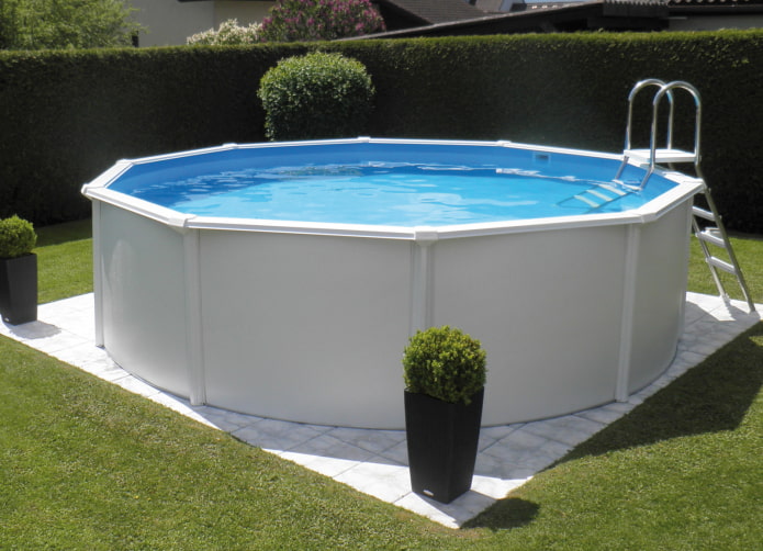 summer pool in the country