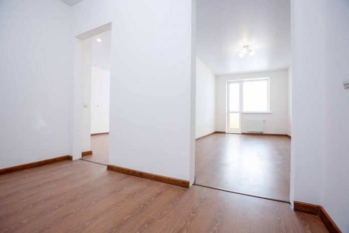 fine finishing of the apartment