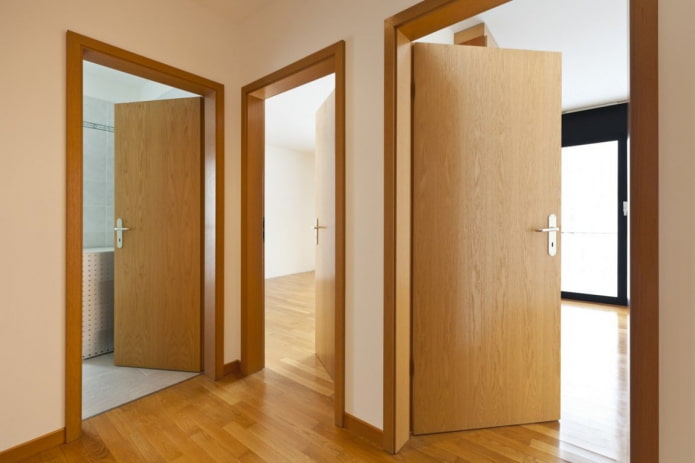 interior doors in the apartment