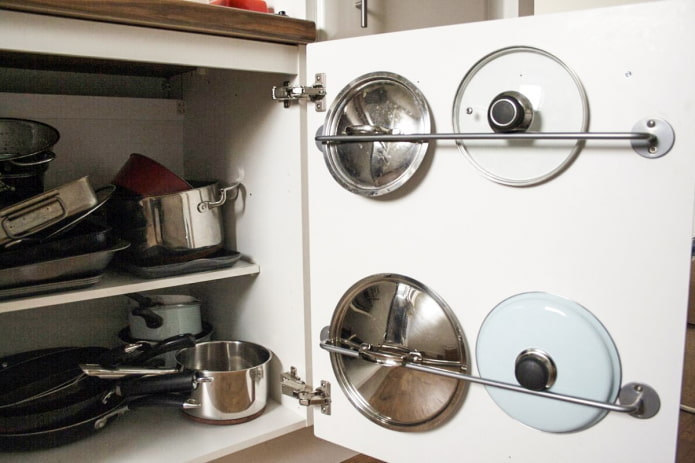 Covers on the cabinet door