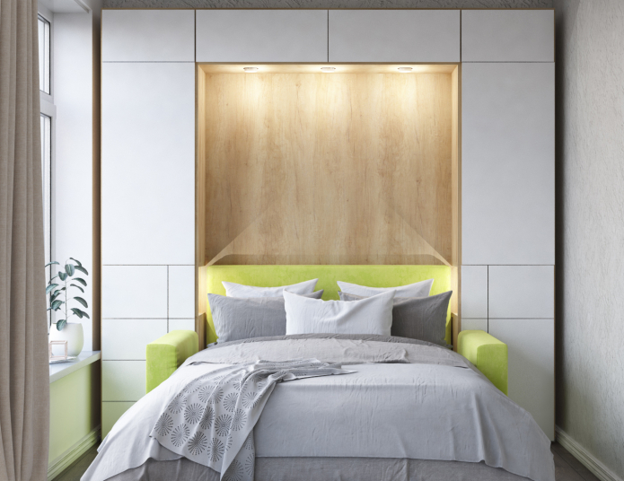 wardrobe at the head