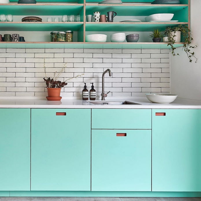 mint modern kitchen
