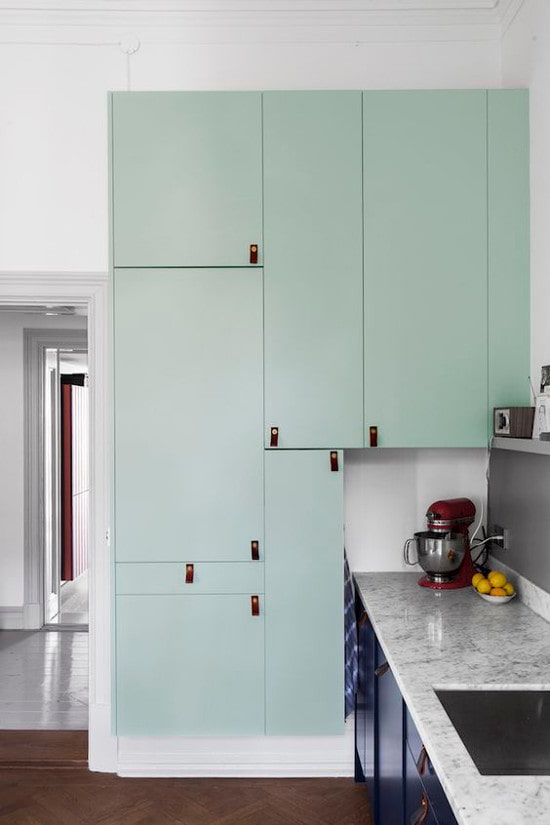 leather handles for kitchen