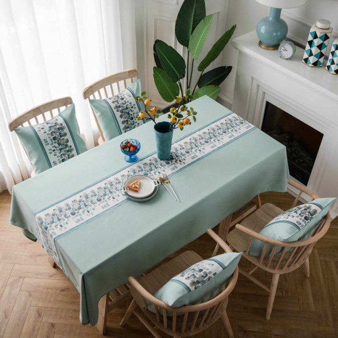 mint tablecloth